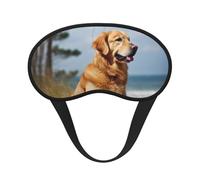 Golden Retriever Sleep Mask for Side Sleeper, Light Blocking Night Masks for Sleeping Eye Mask for Women Men Eye Cover Soft Comfortable Eye Shade for Travel, Nap