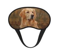 Golden Retriever Sleep Mask for Side Sleepers: Blackout Eye Masks for Sleeping - Soft Breathable Soft Eye Shade Cover for Travel - Adjustable Night Blindfold for Men Women Gifts