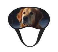 Golden Retriever Sleep Mask Soft Comfortable Eye Mask with Adjustable Strapblackout Eye Sleep Shade Cover for Women Girls Men Travel Yoga Nap Shift Work