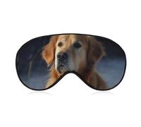 Golden Retriever Sleeping Mask, Light Blocking Eye Mask, Comfortable and Soft, Eye Cover with Elastic Band, Suitable for Men and Women, Suitable for Travel/Sleeping