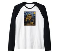 Golden Retriever Smoking Cigar Drinking Scotch Whiskey Dog Raglan Baseball Tee