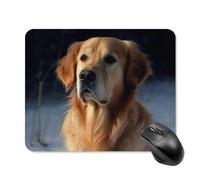 Golden Retriever Square Mouse Pad Portable Computer Mousepad with Non-Slip Rubber Base 20 * 25cm Ultra-Thin Gaming Mouse Mat for Computer Laptop Office Desk Accessories