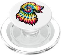 Golden Retriever Tie Dye Hippie Dog Lover PopSockets PopGrip for MagSafe