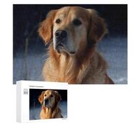 Golden Retriever Wooden Puzzles for Adults 300 PCS Unique Shape Puzzles Wall Art Home Decor for Puzzle Lovers, Family, Friend Creative Gift Toys