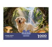 Golden Retriever1000 Piece Puzzle Puzzle Cute Dogs Clever Puzzles Gifts for Women And Men 70x50cm/1000pcs