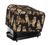 Golden Retrievers 4-Slice Toaster Cover â€“ Premium Oxford Cloth Dust Cover With Full-Print Design, Splash-Resistant & Pet-Safe For Toasters, Air Fryers, And Small Kitchen Appliances