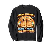 Golden Retrievers Cartoon Dog Gifts Cute Retriever Dogs Sweatshirt