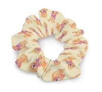 Golden Retrievers Cute Women's Scrunchies Ponytail Hold Hair Ties Gentle Hairs Bands Accessories for All Tousle Types
