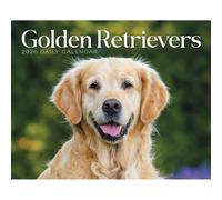Golden Retrievers Desk Calendar 2026