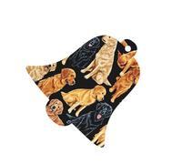 Golden Retrievers -Print Christmas Wooden Ornaments 2PCS- Handmade Eco-Friendly Hanging Decor For Tree Gifts Holiday Festivities.