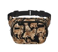 Golden Retrievers Unisex Fashion Waist Packs, Stylish Fanny Packs for Workouts, Running, Traveling, and Hiking