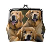 Golden Retrievers wallets for women,coin purse for women,small womens wallet,suitable for women,stylish and personalized, Black, One Size, Art Deco