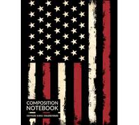 Golden Retro Vintage American Flag Patriotic Notebook - Beautiful Lined College Ruled Notebook - 110 Pages 8.5 x 11 Large Lined Journal: Great for school, work, home, and daily use