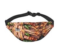 Golden Roast Travel crossbody waist bag, suitable for sports, running, cycling, traveling, fishing boys large waist bag,