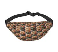Golden Roast Waist Bag. Lightweight And Waterproof, Suitable For Travel And Daily Use, Fashionable Design, For Men And Women.