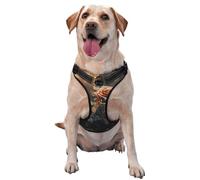 Golden Rose Small Printed pet Traction Vest - Ideal for Dog Walking, Hiking, Daily Travel