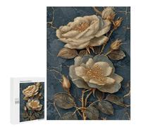 Golden Rose Wall Mural Puzzle 1000 Teile Schwer Puzzle Spielzeug Lernspiel Impossible Herausforderungsspielzeug Für Erwachsene Kinder 500 PCS