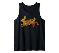 Golden Running Rabbit Tank Top