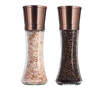 Golden Salt and Pepper Grinder - Premium Stainless Steel Pepper Mill with Adjustable Coarseness - Pepper Shaker Mill (Gold T22)