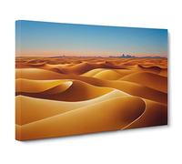 Golden Sand Desert Vol.3 Canvas Print | Gallery Wrapped 30mm Frame Wall Art | 30x20 inches | Ready to Hang | Contemporary Landscape Picture | Living Room Bedroom Lounge Office