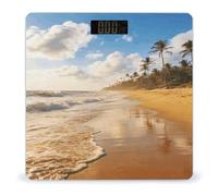 Golden Sand Reflecting The Sun Scale for Body Weight Accurate Digital Bathroom Scale with High-Precision Sensors Large LCD Display Digital Weighing Machine for People 400lb Capacity