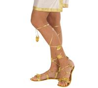 Golden Sandals Accessory for Toga Party Rome Sparticus Fancy Dress