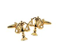Golden Scales of Justice Shaped Cufflinksin a Post Friendly Cufflink Box (X2N011)