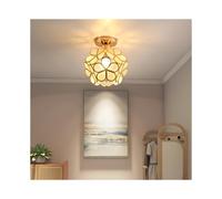 (Golden) Scandinavian-Inspired Modern Ceiling Light with Frosted Petal Design