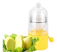 Golden Scrambled Egg Maker, Manual Egg Shaker Egg Scrambler with Wear Resistant Pulling Rope Hard Boiled Egg Scrambler for Eggs Yolk and White Perfectly Mixed