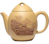 Golden Section Clay Hollowed Out Clear Interest Qin Quan Pot Zisha Teapot Handmade Kung-Fu Teaware Purple
