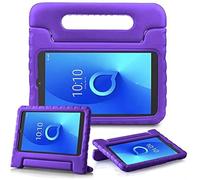 Golden Sheeps Kid Friendly Case Compatible for Walmart Onn Pro 10.1" Android Tablet 2020 Release (Model: 100003562) Shockproof Ultra Light Weight Convertible Handle Stand Cover (Purple)
