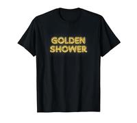 Golden Shower T-Shirt, Men, Black, Medium