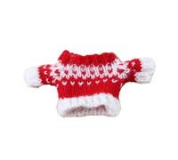 Golden Silk Bear Dutch Pig Party Cute Warm Sweater for Hamster Pet Outing Wear Cozy Soft Knitted Apparel Indoor Comfort (Red, 10cm)