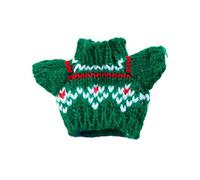 Golden Silk Bear Dutch Pig Party Cute Warm Sweater for Hamster Pet Outing Wear Cozy Soft Knitted Apparel Indoor Comfort (Green, 10cm)