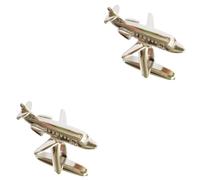 Golden Silver Fighter Jet Model Cufflinks Air RAF Plane Cuff Links Coppe Plating Shirt Cufflink Men's Accessory