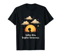Golden Skies Brighter Tomorrow Childhood Cancer Awareness T-Shirt