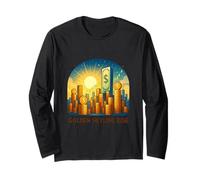 Golden Skyline Rise Wealth Vision Long Sleeve T-Shirt