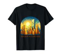 Golden Skyline Rise Wealth Vision T-Shirt