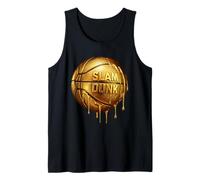 Golden Slam Dunk Graphic Tee Basketball Apparel Tank Top