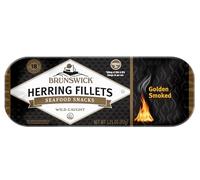 Golden Smoked Herring Fillets, 3.25 oz Can - 18g Protein per Serving - Gluten Free, Keto Friendly - Great for Pasta & Seafood Recipes