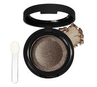 Golden Smoky Single Eyeshadow, Pressed Powder Eyeshadows, Shimmering Highly Pigmented Metallic Eye shadow Long-lasting Waterproof Eye Shadows With Mirror & Brush, Eyes Make up Gift for Women