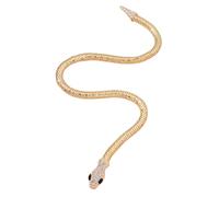Golden Snake Bracelet, Open Cuff Bangle with Rhinestones, Fashion Jewelry, Adjustable Charming Animal Bracelet for Women, Stylish Accessory