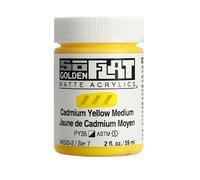 Golden SoFlat Matte Acrylic, 2 oz. Jar, Cadmium Yellow Medium