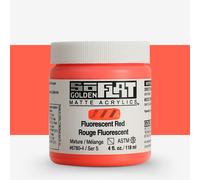Golden : SoFlat : Matte Acrylic Paint : 118ml : Fluorescent Red