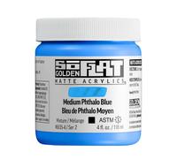 Golden : SoFlat : Matte Acrylic Paint : 118ml : Medium Phthalo Blue