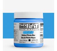 Golden : SoFlat : Matte Acrylic Paint : 118ml : Medium Phthalo Blue