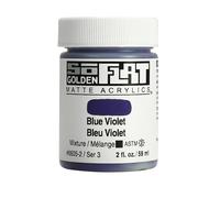 Golden SoFlat Matte Acrylic Paint, 2oz jar, Blue Violet (6605-2)