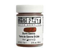 Golden SoFlat Matte Acrylic Paint, 2oz jar, Burnt Sienna (6730-2)