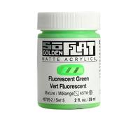 Golden SoFlat Matte Acrylic Paint, 2oz jar, Fluorescent Green (6795-2)