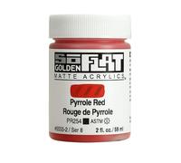 Golden SoFlat Matte Acrylic Paint, 2oz jar, Pyrrole Red (6555-2)